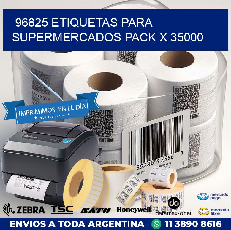 96825 ETIQUETAS PARA SUPERMERCADOS PACK X 35000