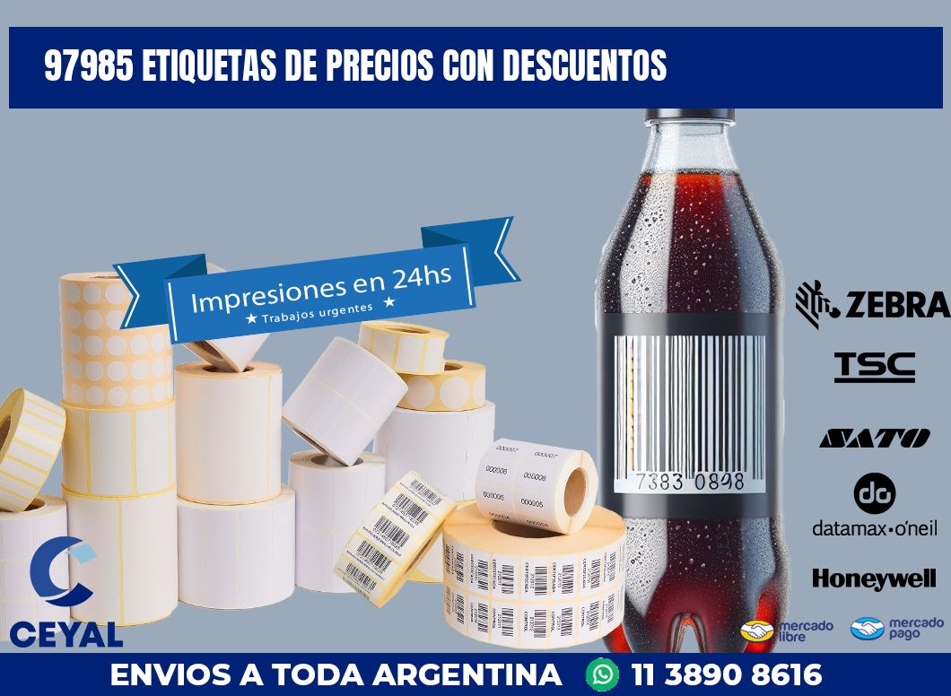 97985 ETIQUETAS DE PRECIOS CON DESCUENTOS