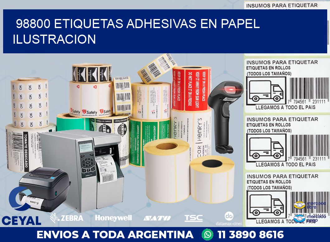 98800 ETIQUETAS ADHESIVAS EN PAPEL ILUSTRACION