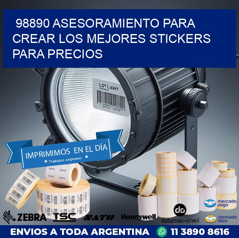 98890 ASESORAMIENTO PARA CREAR LOS MEJORES STICKERS PARA PRECIOS