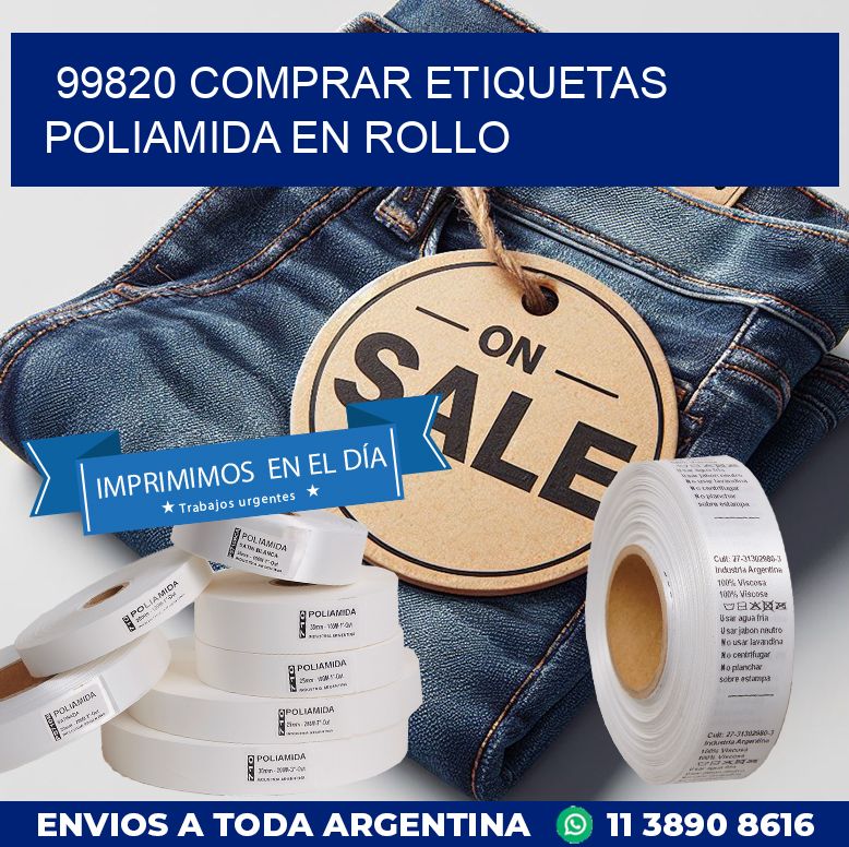 99820 COMPRAR ETIQUETAS POLIAMIDA EN ROLLO