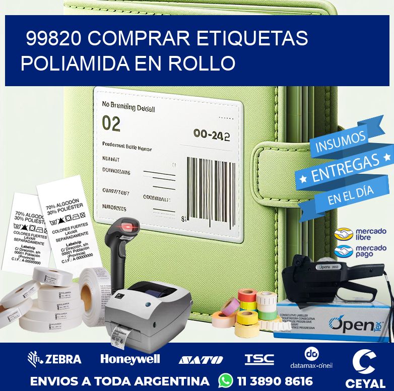 99820 COMPRAR ETIQUETAS POLIAMIDA EN ROLLO