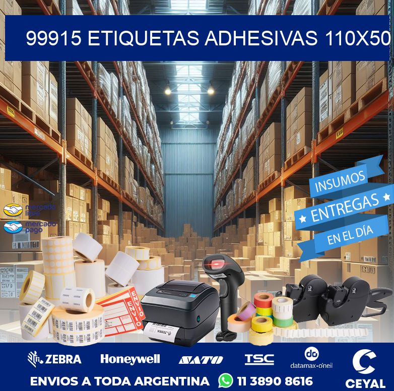 99915 ETIQUETAS ADHESIVAS 110X50