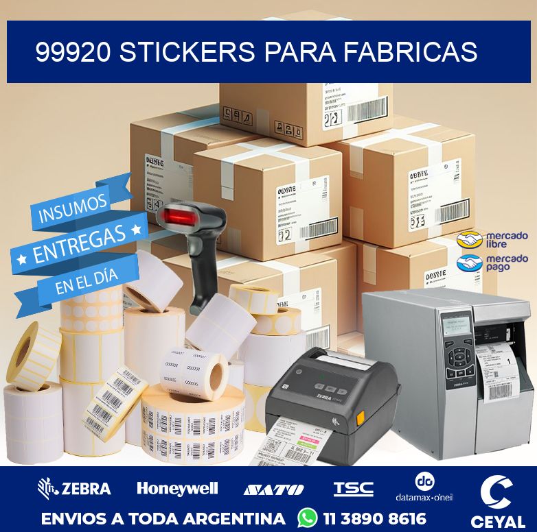 99920 STICKERS PARA FABRICAS