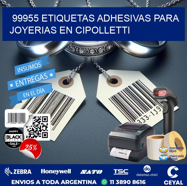 99955 ETIQUETAS ADHESIVAS PARA JOYERIAS EN CIPOLLETTI