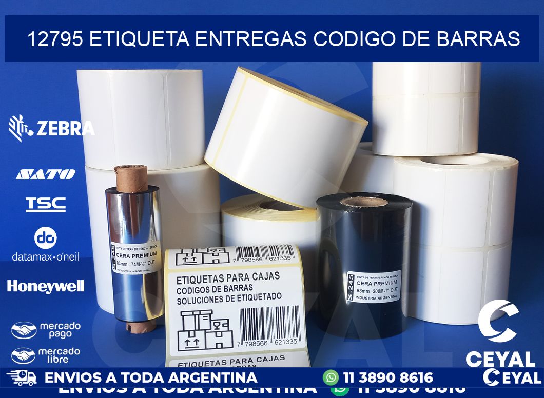 12795 ETIQUETA ENTREGAS CODIGO DE BARRAS