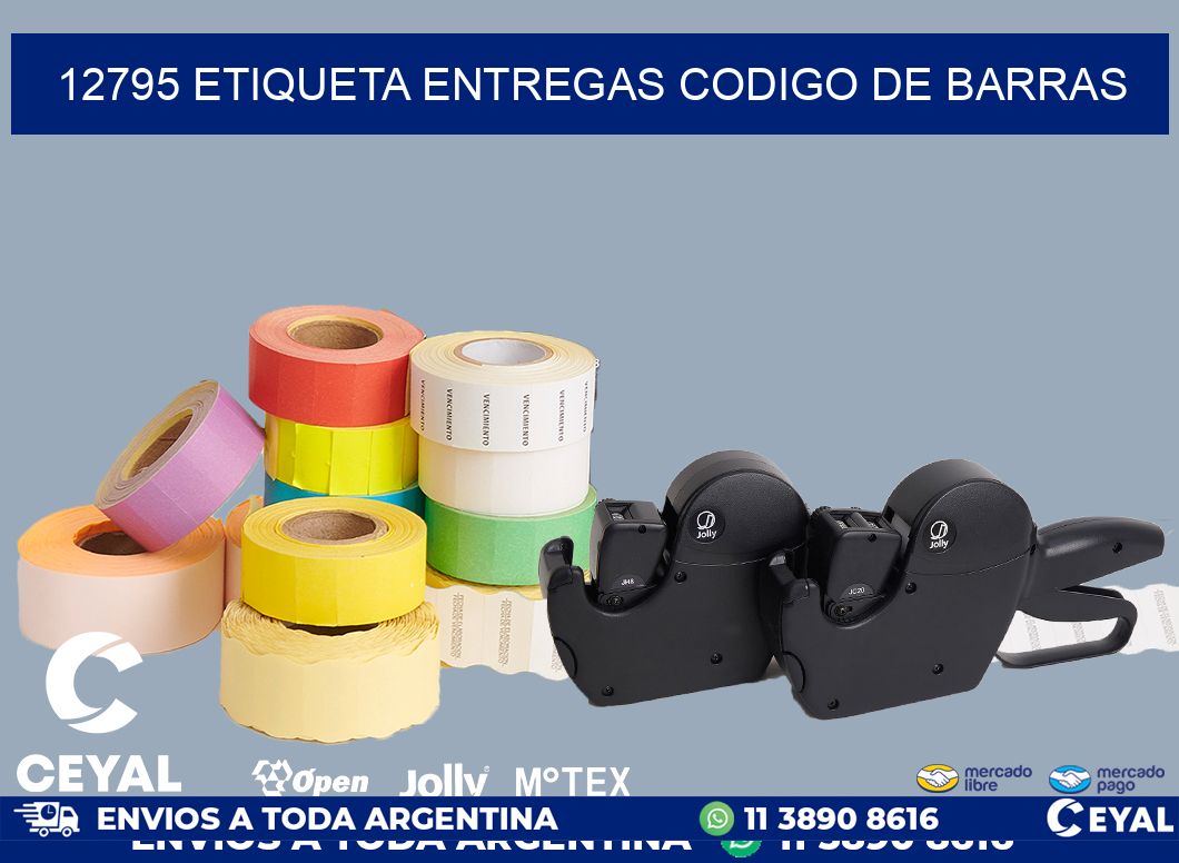 12795 ETIQUETA ENTREGAS CODIGO DE BARRAS