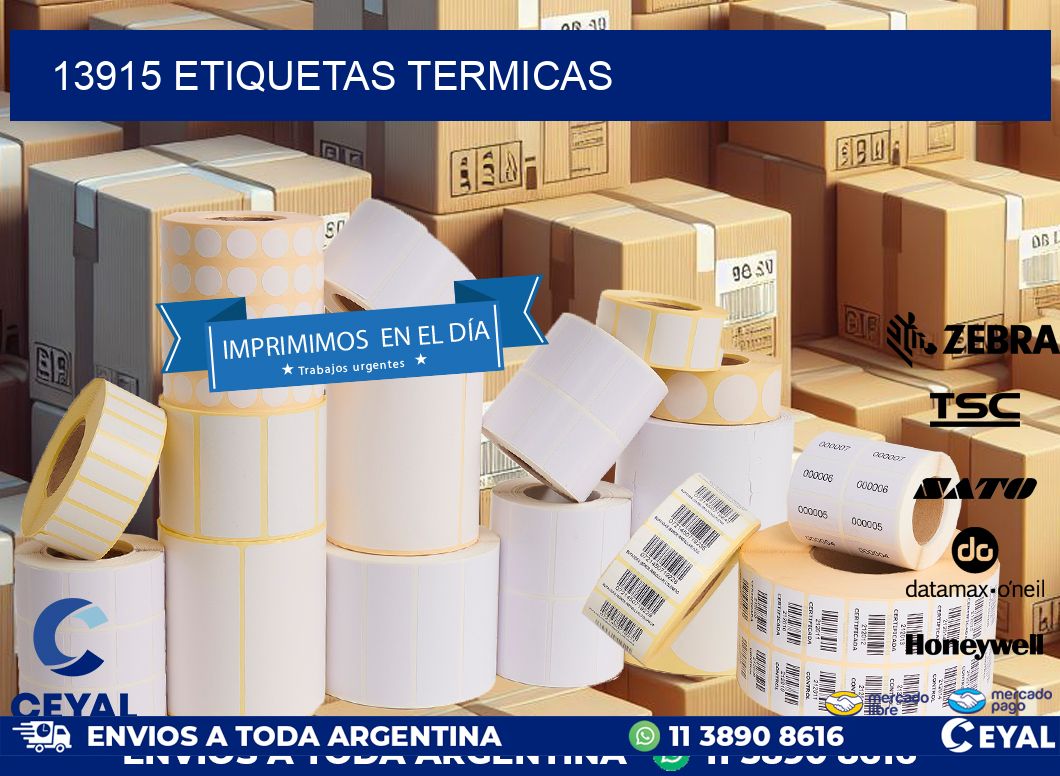 13915 ETIQUETAS TERMICAS