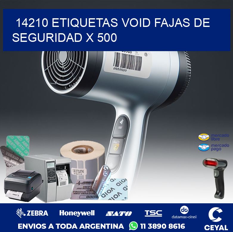 14210 ETIQUETAS VOID FAJAS DE SEGURIDAD X 500