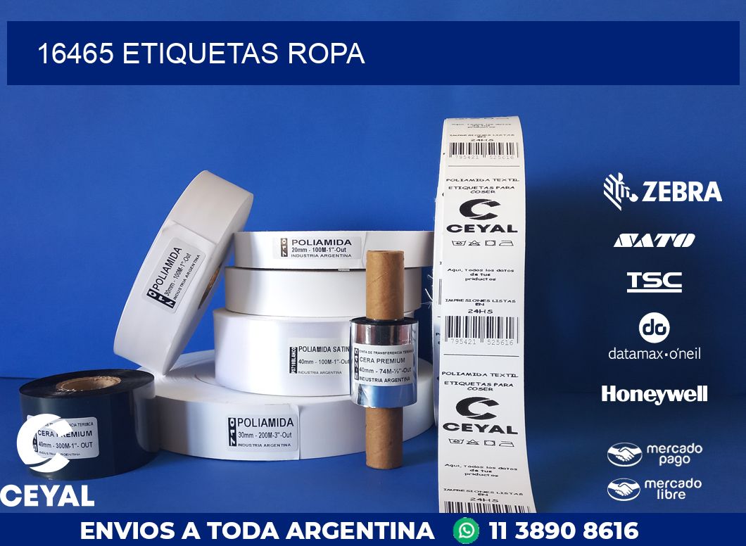 16465 ETIQUETAS ROPA