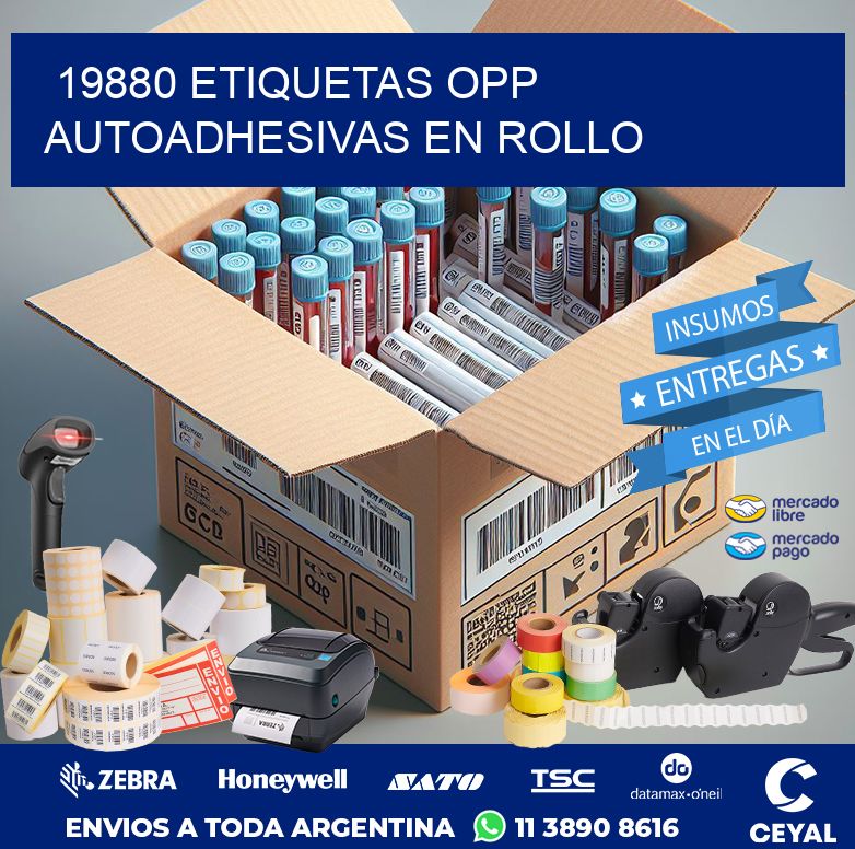 19880 ETIQUETAS OPP AUTOADHESIVAS EN ROLLO
