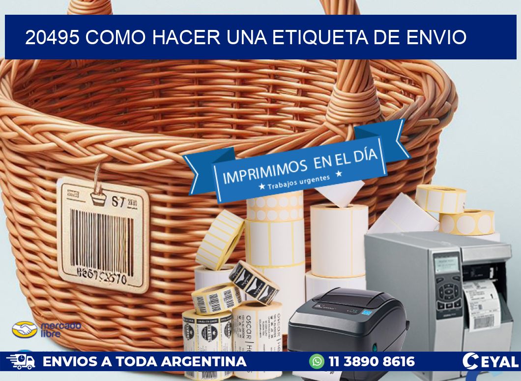 20495 como hacer una etiqueta de envio