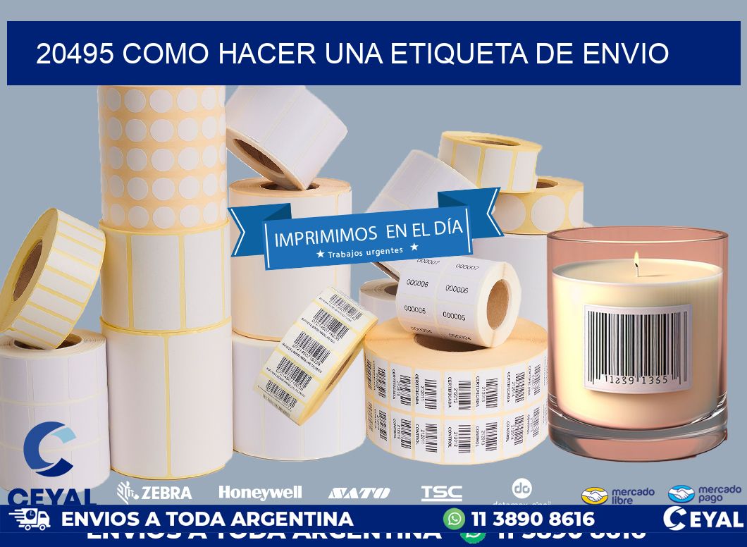 20495 como hacer una etiqueta de envio