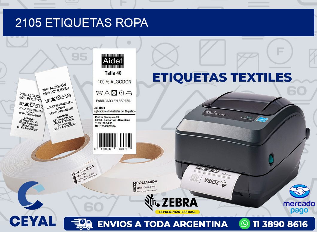 2105 ETIQUETAS ROPA