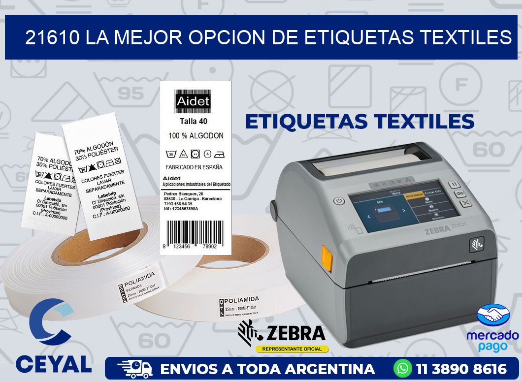 21610 LA MEJOR OPCION DE ETIQUETAS TEXTILES