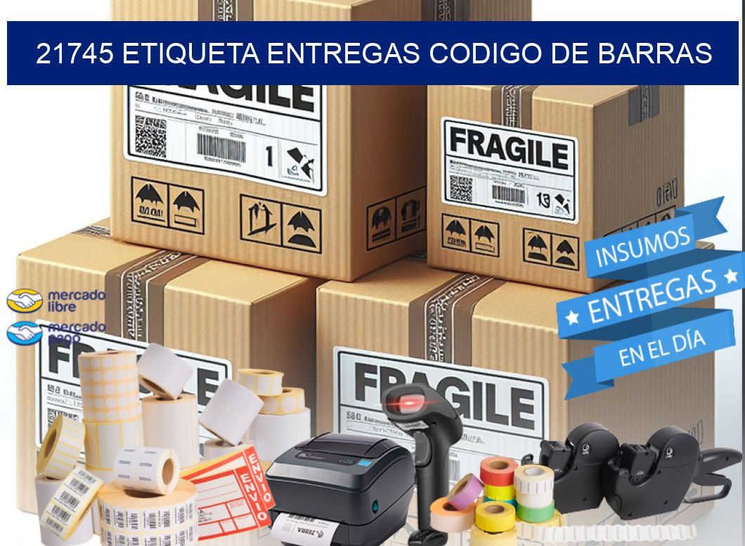 21745 ETIQUETA ENTREGAS CODIGO DE BARRAS