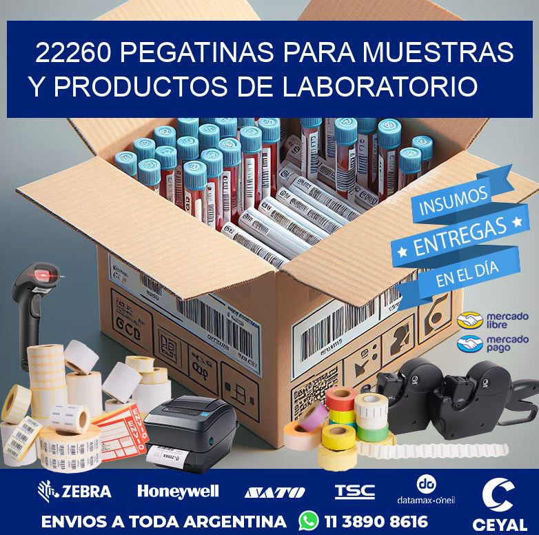 22260 PEGATINAS PARA MUESTRAS Y PRODUCTOS DE LABORATORIO