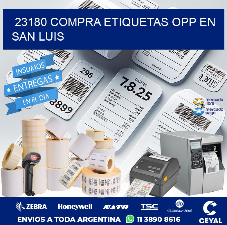 23180 COMPRA ETIQUETAS OPP EN SAN LUIS