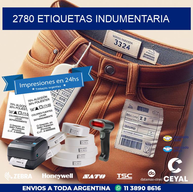 2780 ETIQUETAS INDUMENTARIA
