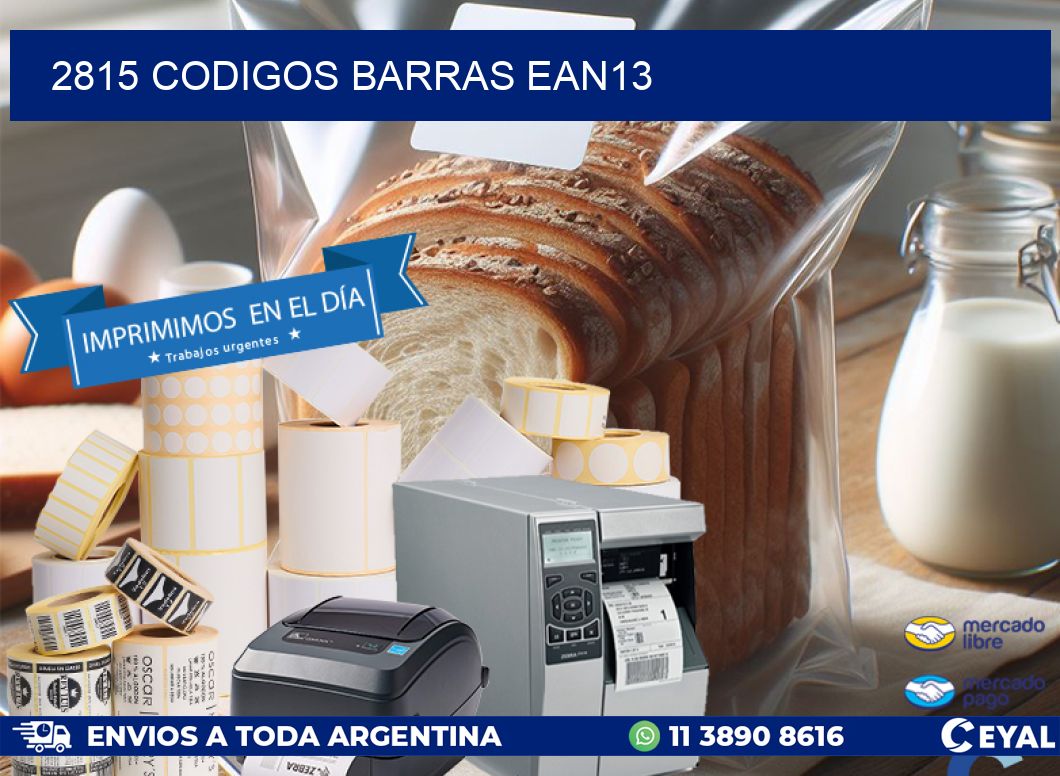 2815 CODIGOS BARRAS EAN13