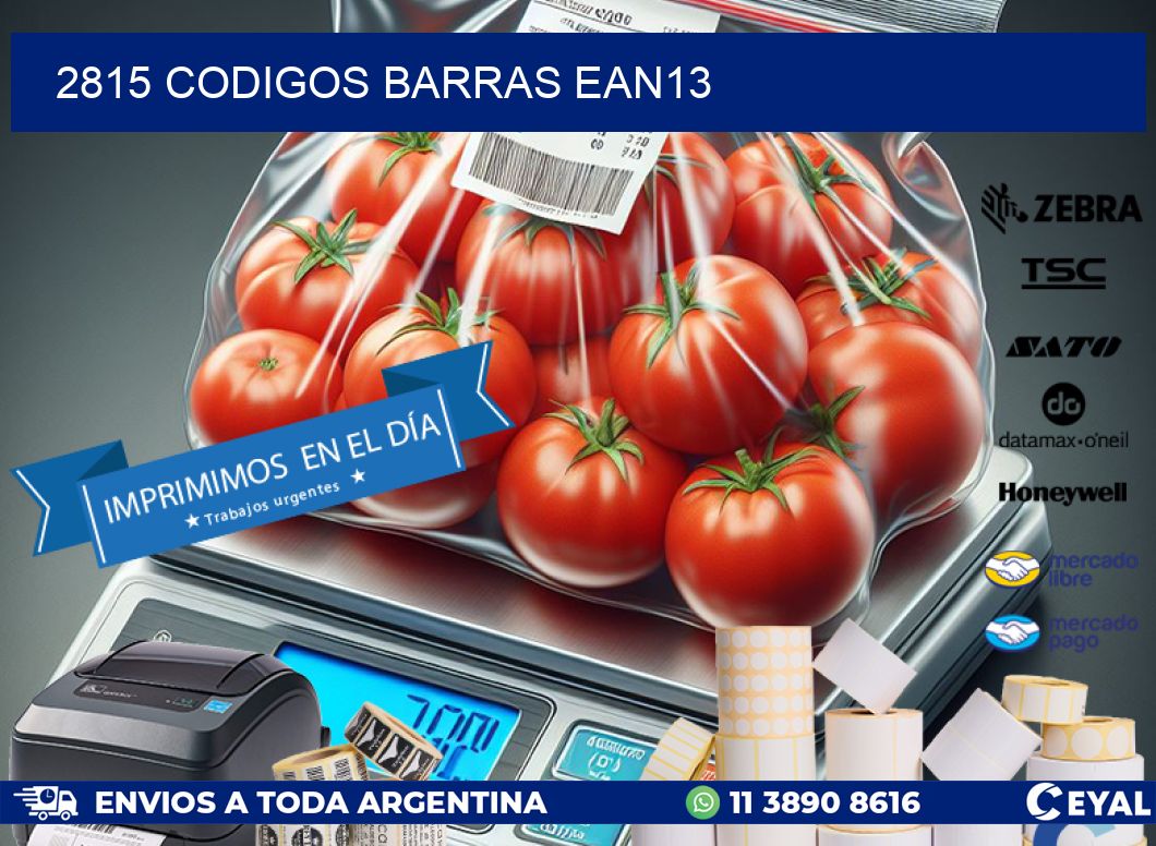 2815 CODIGOS BARRAS EAN13
