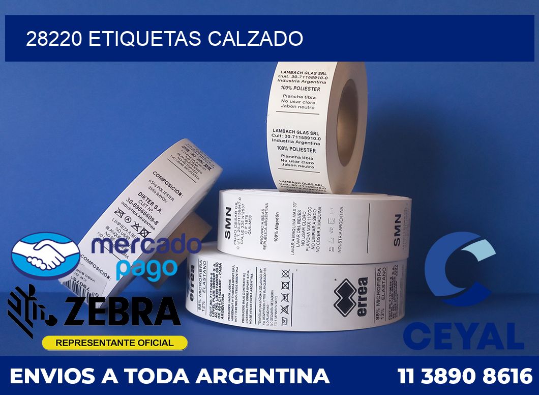 28220 ETIQUETAS CALZADO
