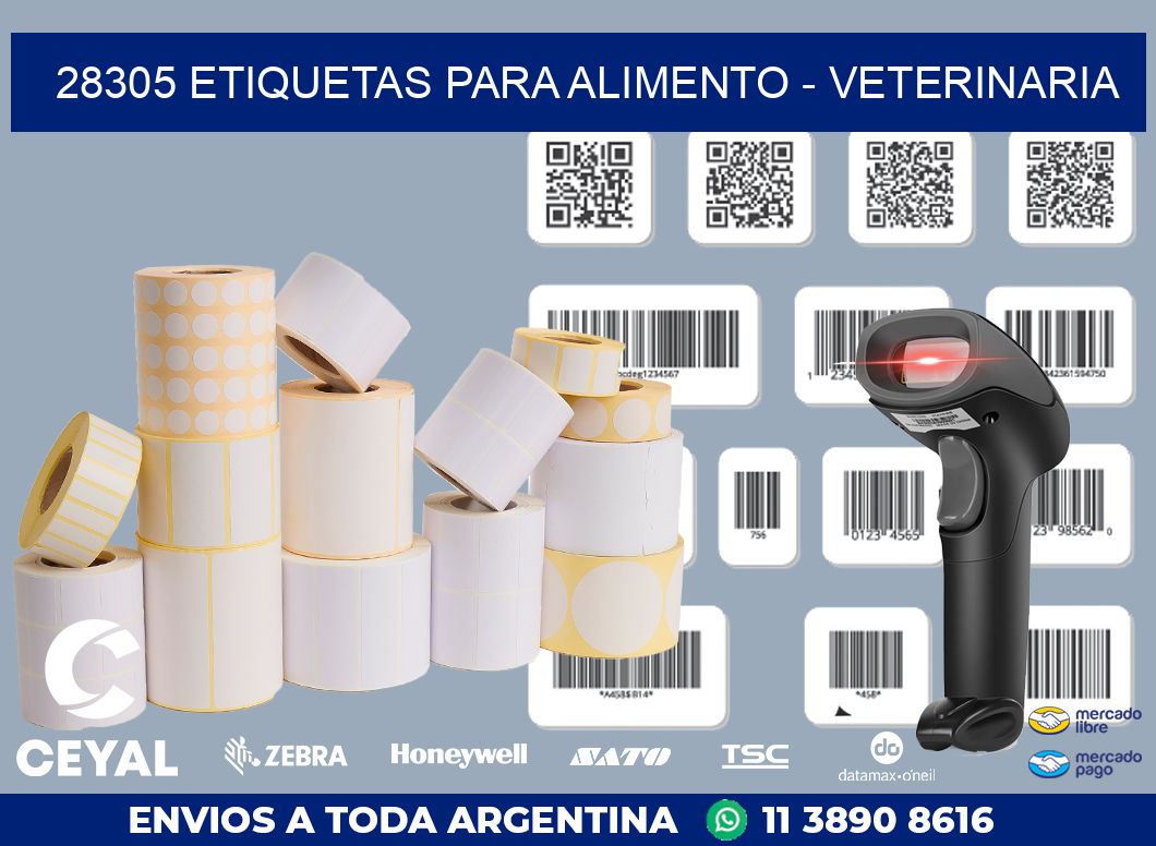 28305 ETIQUETAS PARA ALIMENTO - VETERINARIA