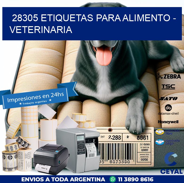 28305 ETIQUETAS PARA ALIMENTO – VETERINARIA