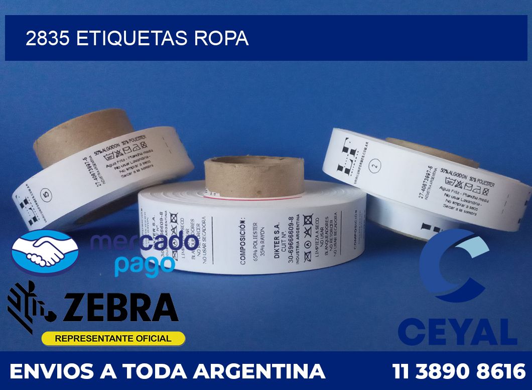 2835 ETIQUETAS ROPA