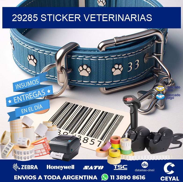 29285 STICKER VETERINARIAS