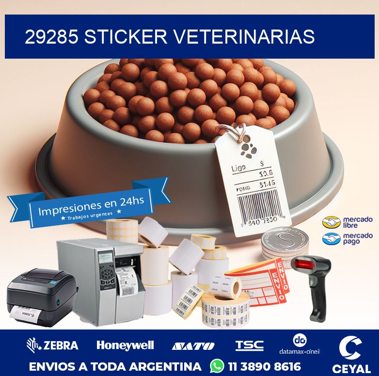 29285 STICKER VETERINARIAS