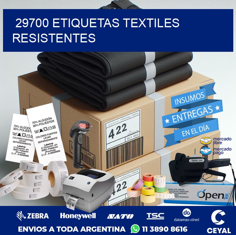 29700 ETIQUETAS TEXTILES RESISTENTES