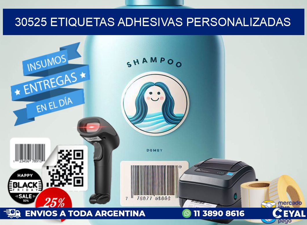 30525 etiquetas adhesivas personalizadas