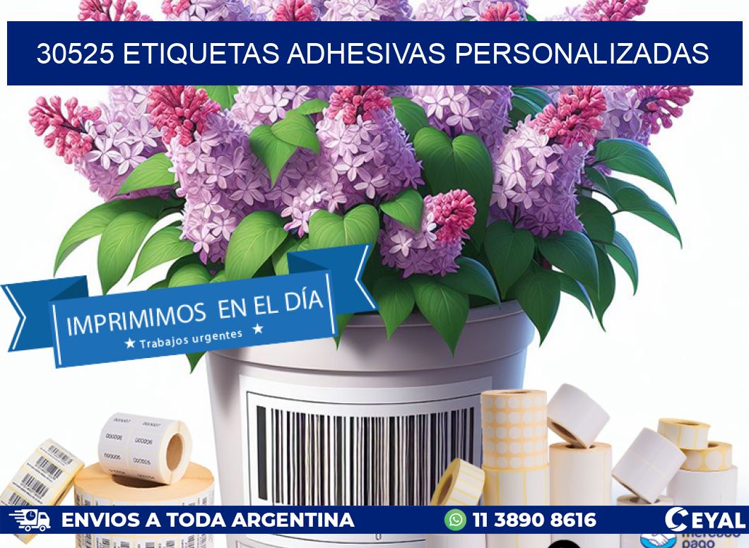 30525 etiquetas adhesivas personalizadas
