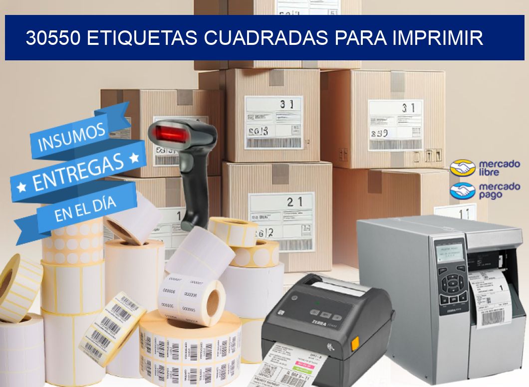 30550 Etiquetas cuadradas para imprimir