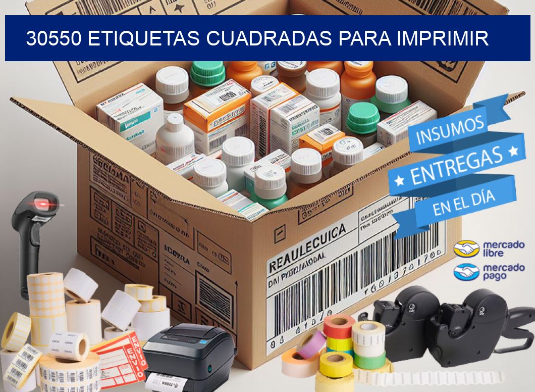 30550 Etiquetas cuadradas para imprimir