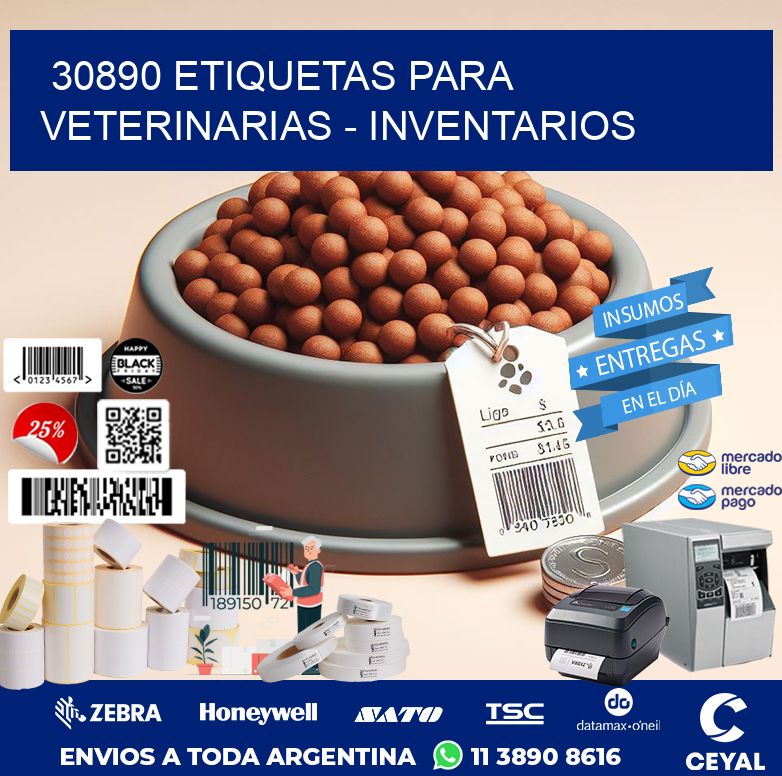 30890 ETIQUETAS PARA VETERINARIAS – INVENTARIOS