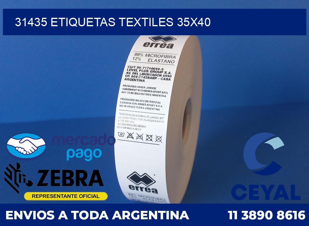 31435 ETIQUETAS TEXTILES 35X40