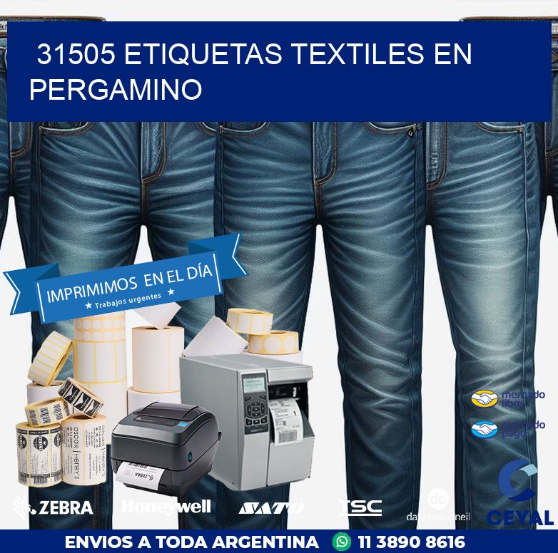 31505 ETIQUETAS TEXTILES EN PERGAMINO