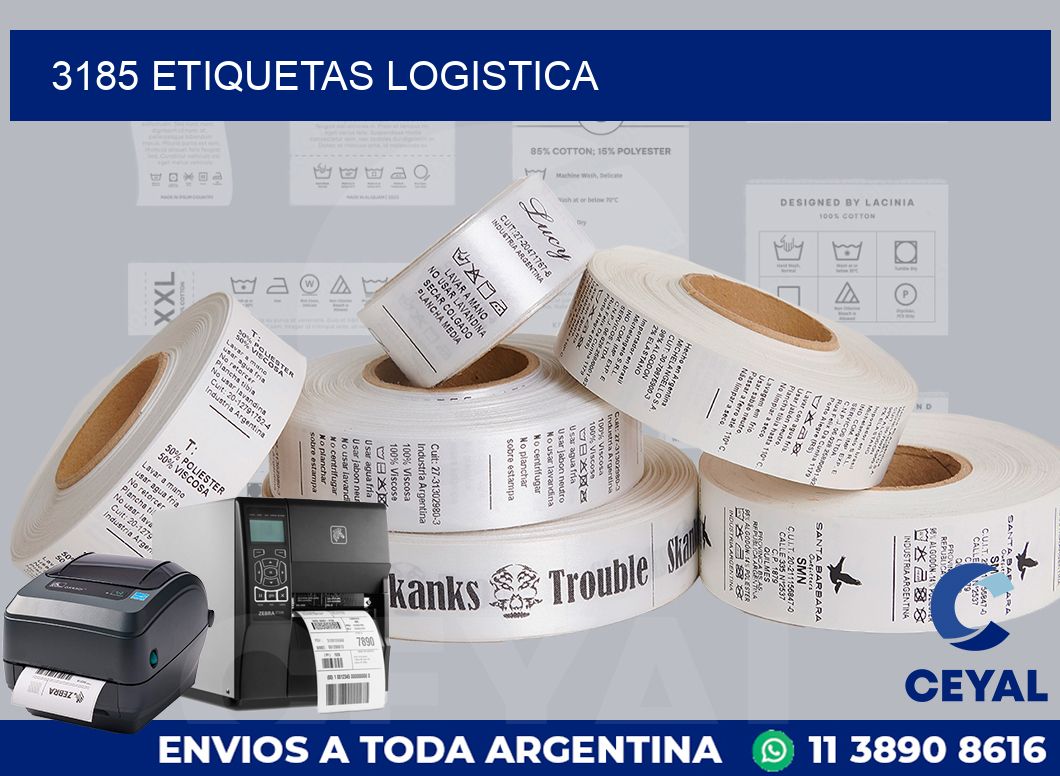 3185 etiquetas logistica