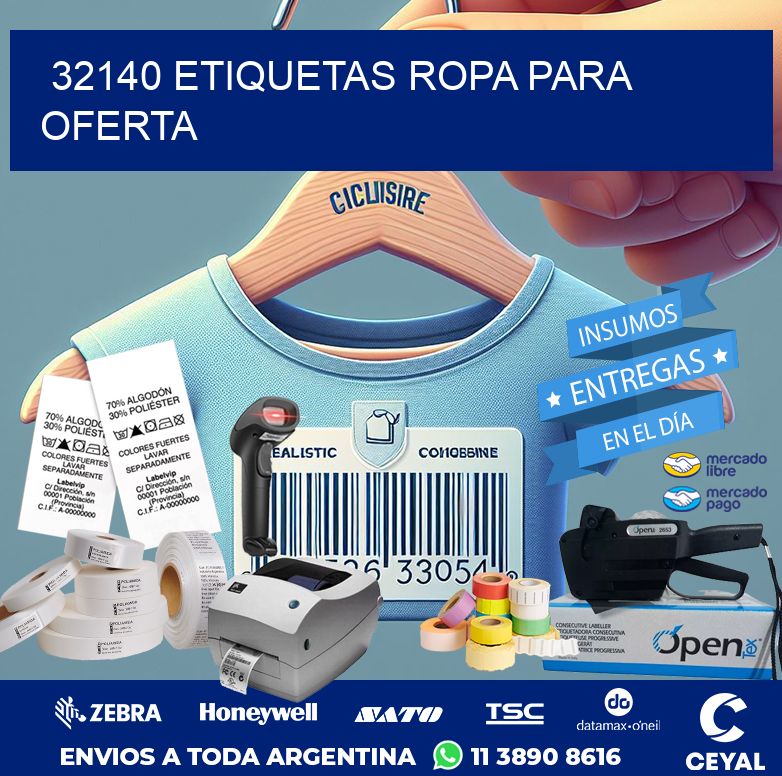 32140 ETIQUETAS ROPA PARA OFERTA