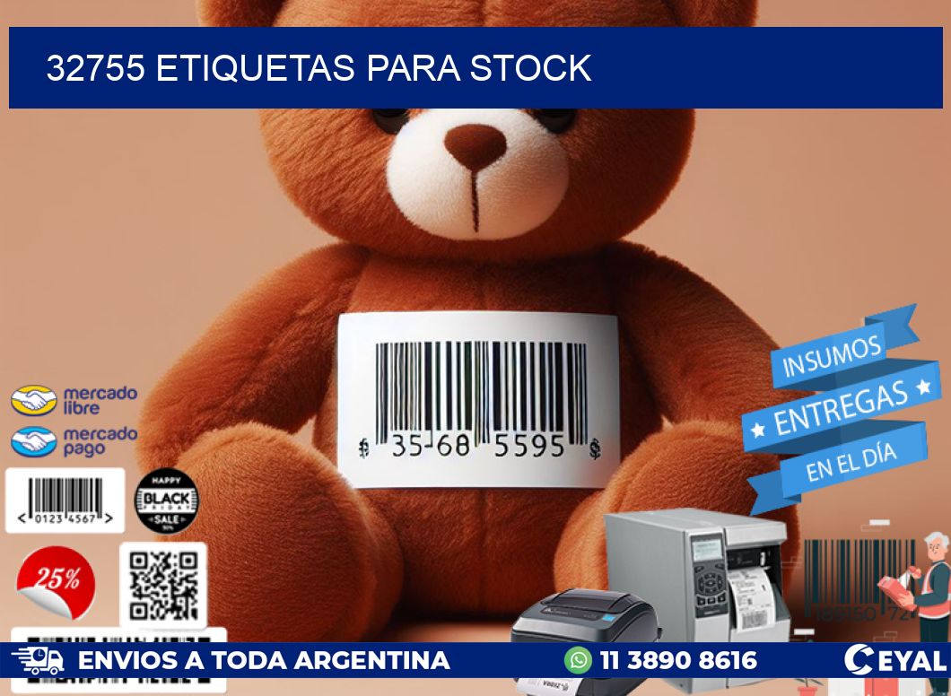 32755 ETIQUETAS PARA STOCK