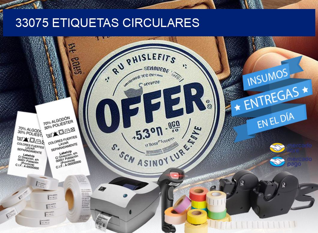 33075 ETIQUETAS CIRCULARES