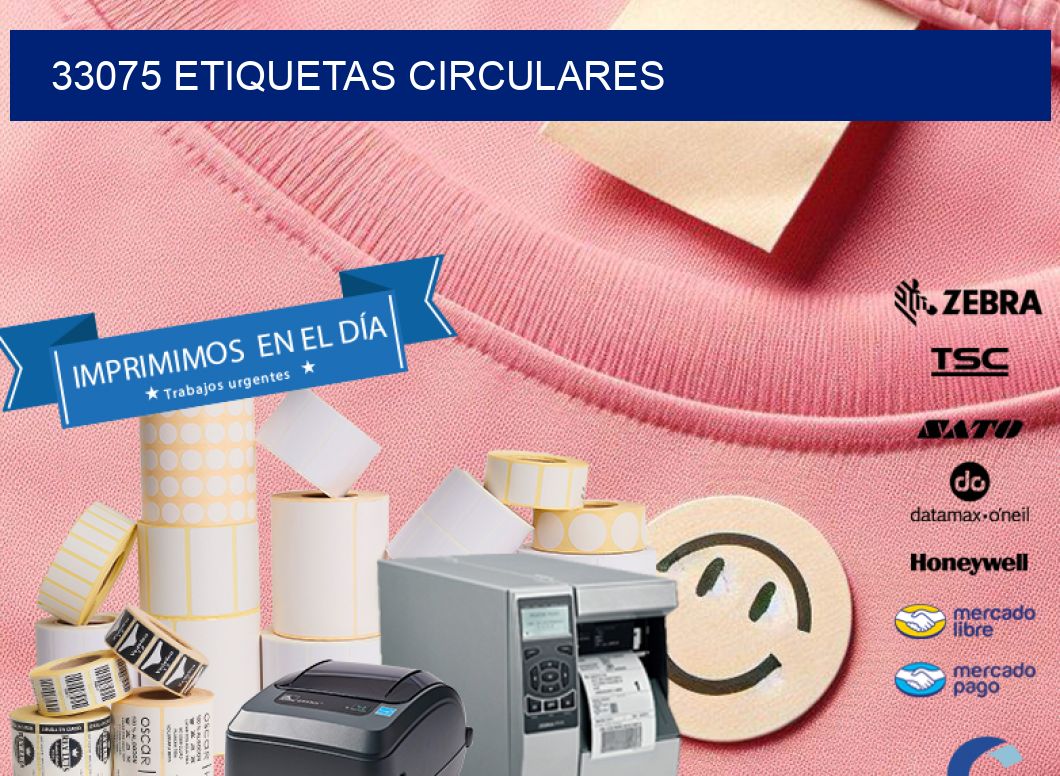 33075 ETIQUETAS CIRCULARES