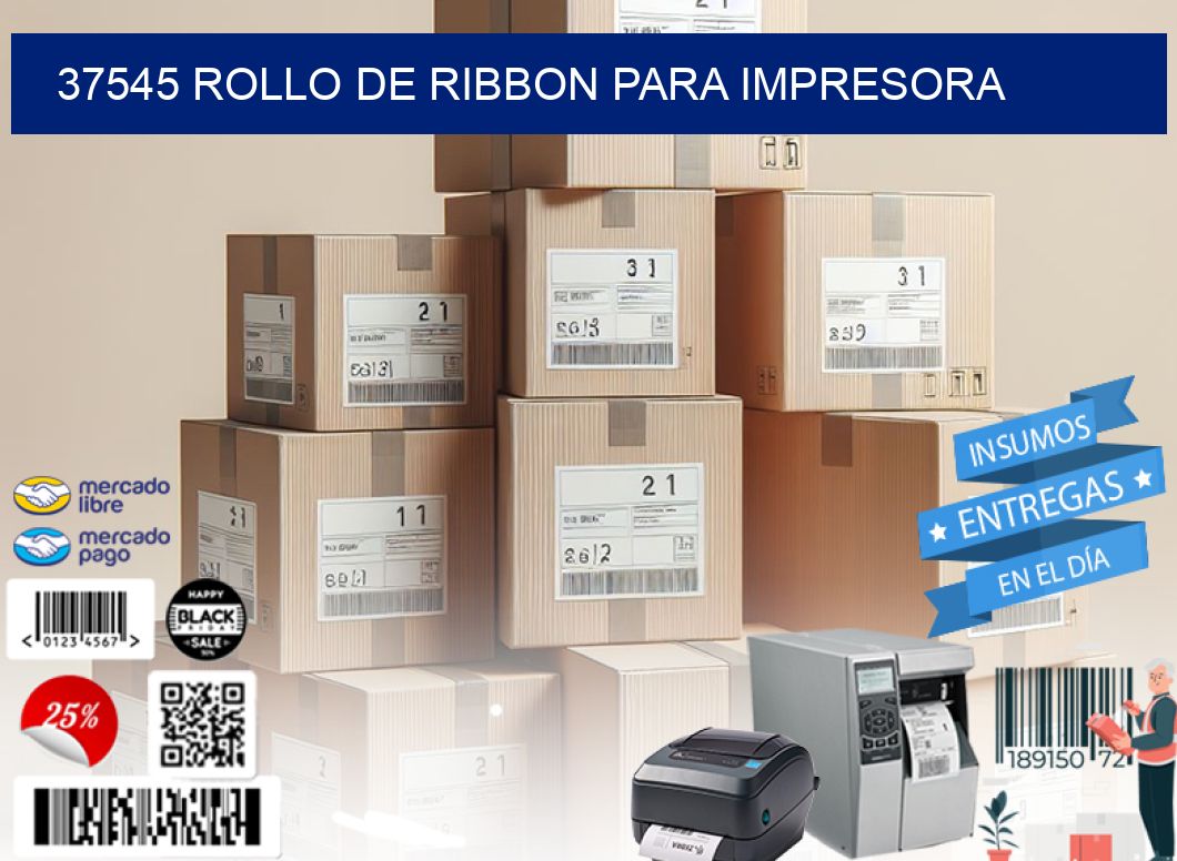 37545 ROLLO DE RIBBON PARA IMPRESORA