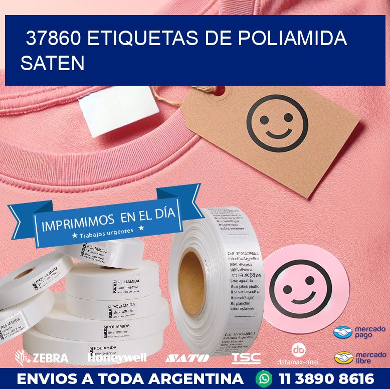 37860 ETIQUETAS DE POLIAMIDA SATEN