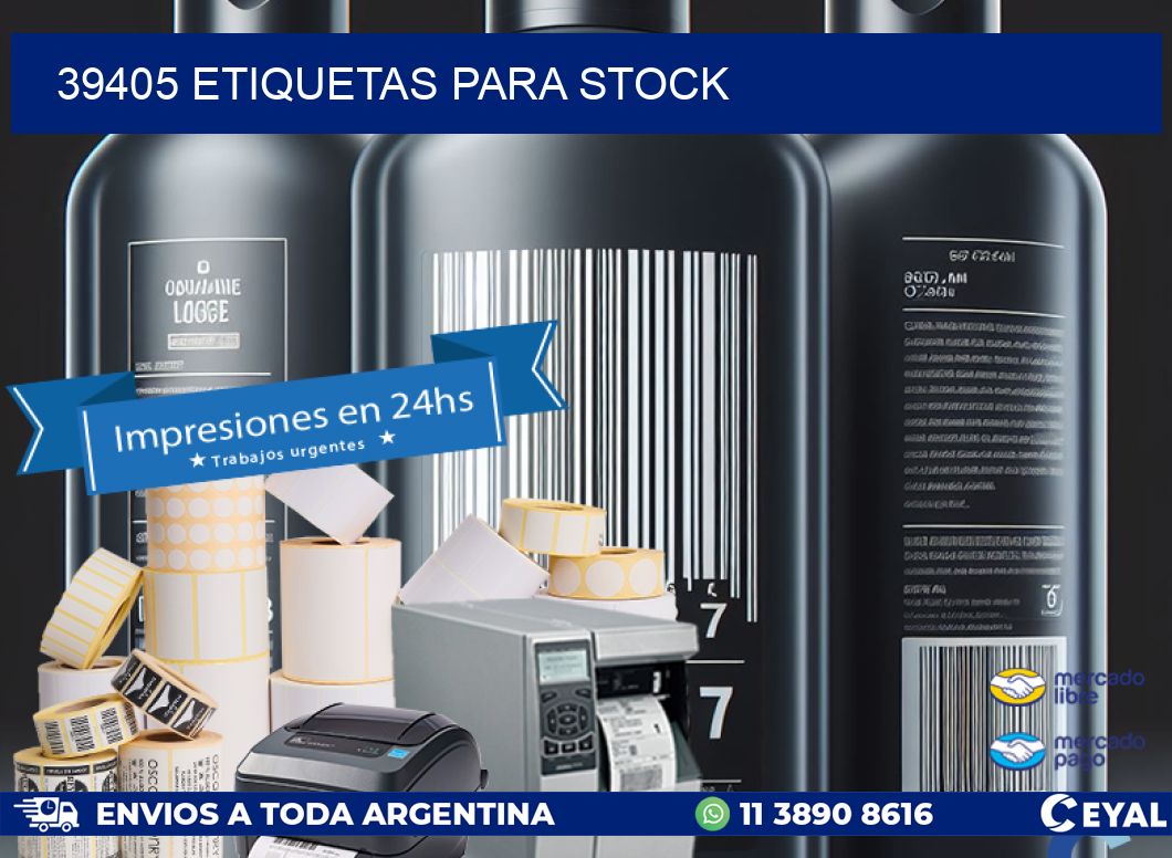 39405 ETIQUETAS PARA STOCK