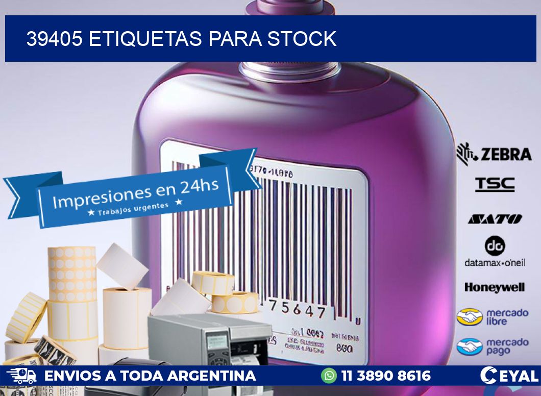 39405 ETIQUETAS PARA STOCK