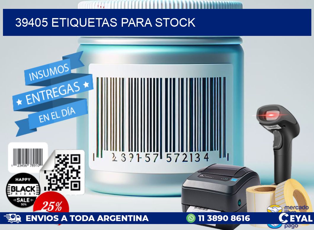 39405 ETIQUETAS PARA STOCK