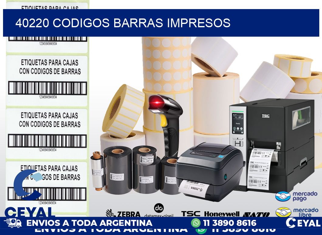 40220 CODIGOS BARRAS IMPRESOS